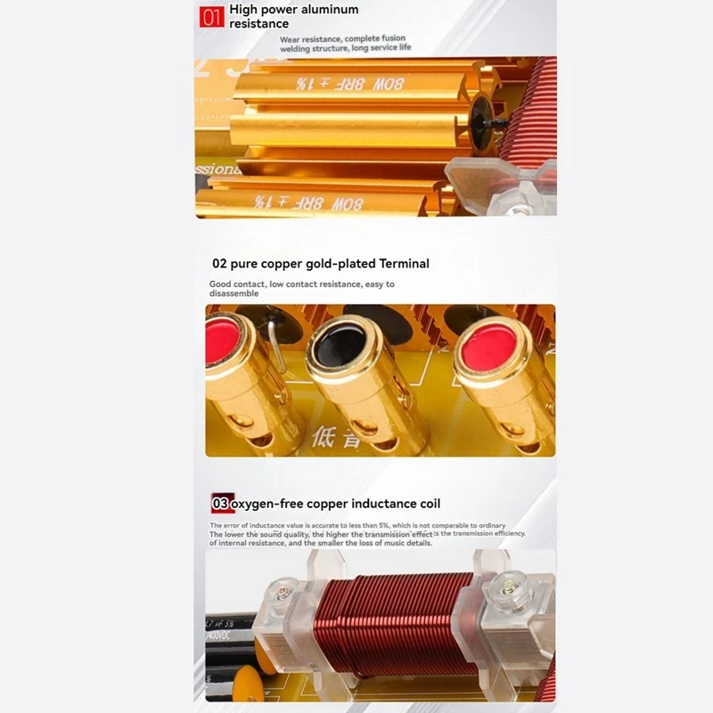 Audio Divider Crossover Two Way Single 18 Inch 15 12 Performance Filter Tweeter