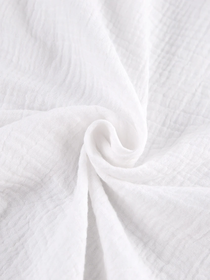 Marthaqiqi Solid Cotton Lantern Female Sleepwear Sexy V-Neck Nightgowns With Elastic Waistline Wide Leg Pants 2 Piece Pajama Set