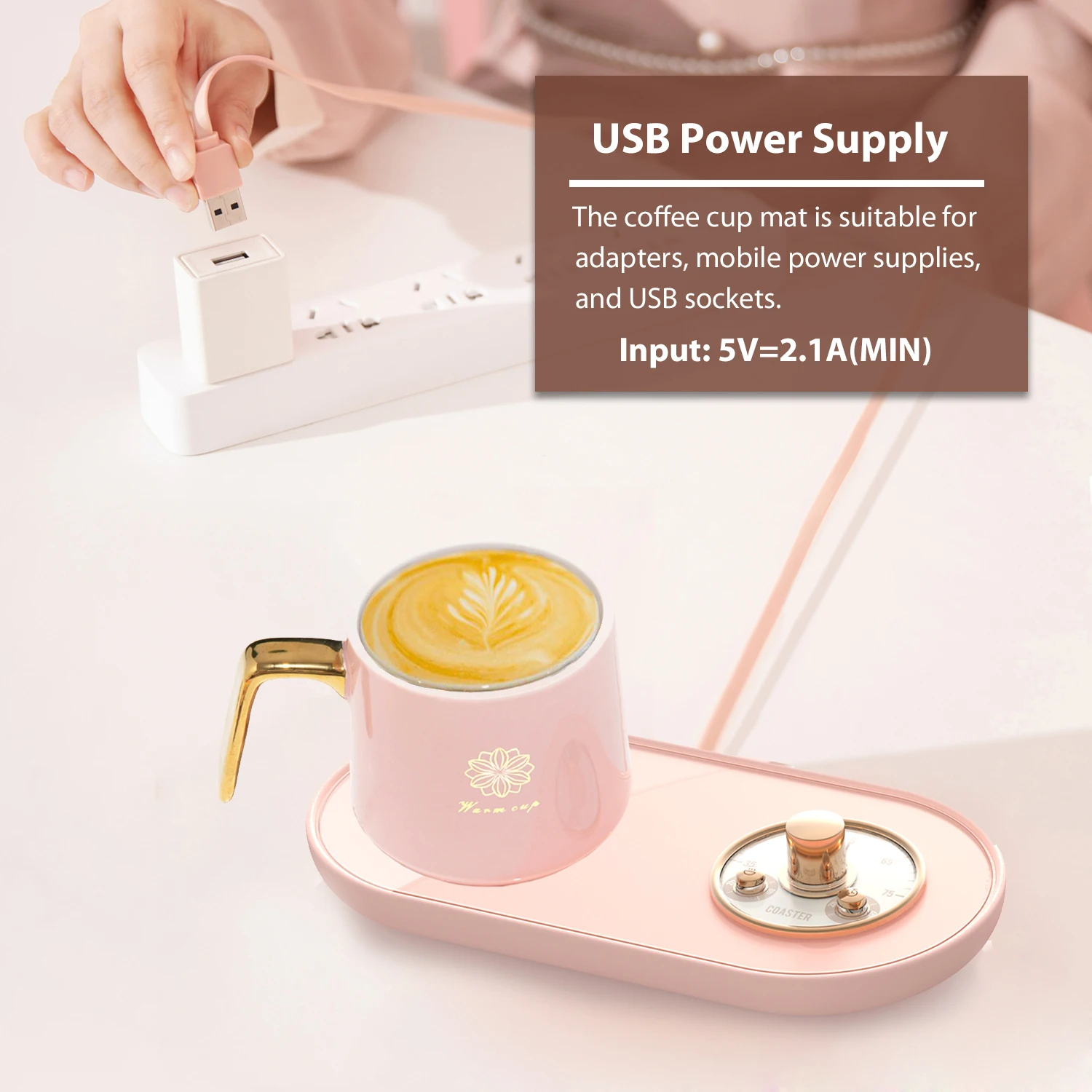 

Нагреватель для чашек, нагревательный напиток с ковриком, Usb Koffie Mok verсогревающий для вас раздаточный напильник для воды, Электрический бюст...