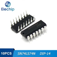 10pcs sn74ls74n dip14 sn74ls74 74ls74 dip integrated circuit electronics