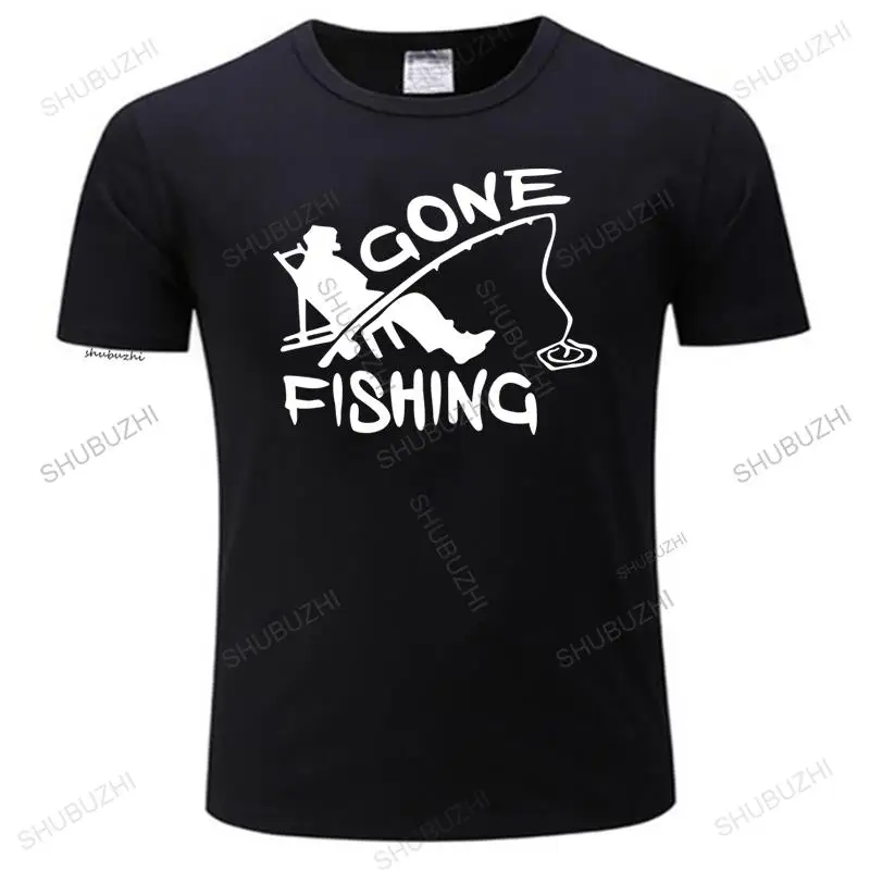 

New Fishing Gone Fishing Sleeping Guy Fly Lure Fly Lure Bait MenS T Shirt Loose Plus Size Tee Shirt fashion tee-shirt homme tops