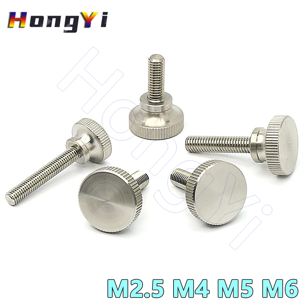 

Винты с накатанной головкой, ступенчатый болт с ручкой и высокой головкой, углеродистая сталь, никелированный винт с затяжкой вручную GB834 M2.5 M4 M5 M6