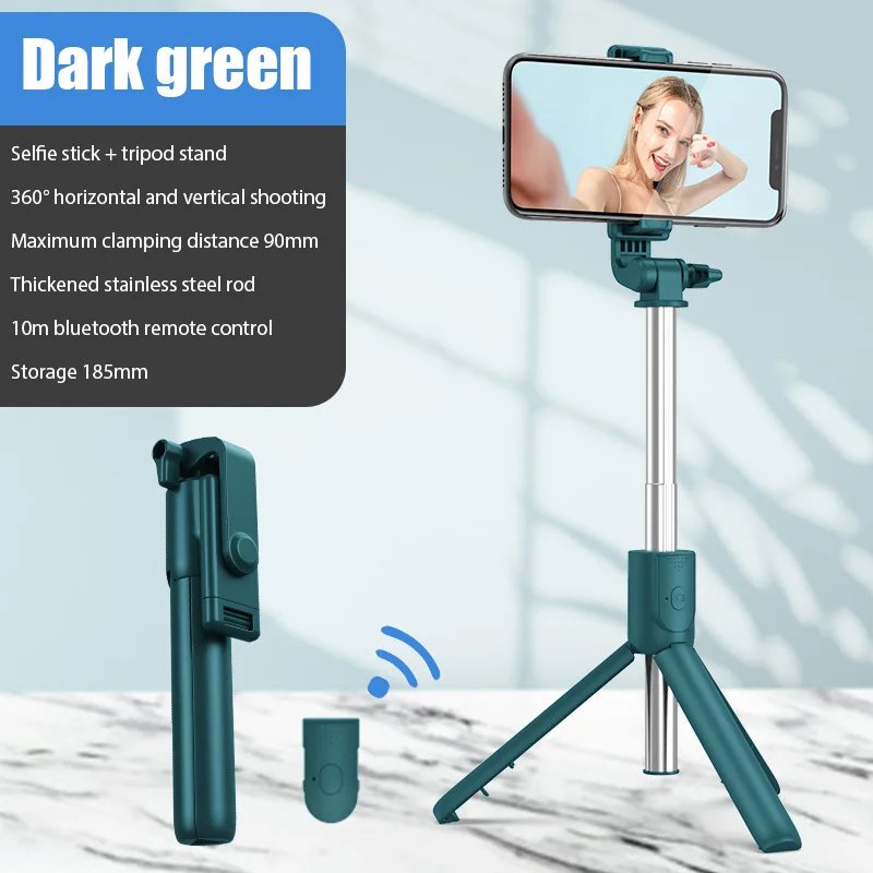 

Wireless Bluetooth Selfie Stick Foldable Mini Tripod Extendable Monopod Shutter Remote Control For IOS Android Smartphone Travel