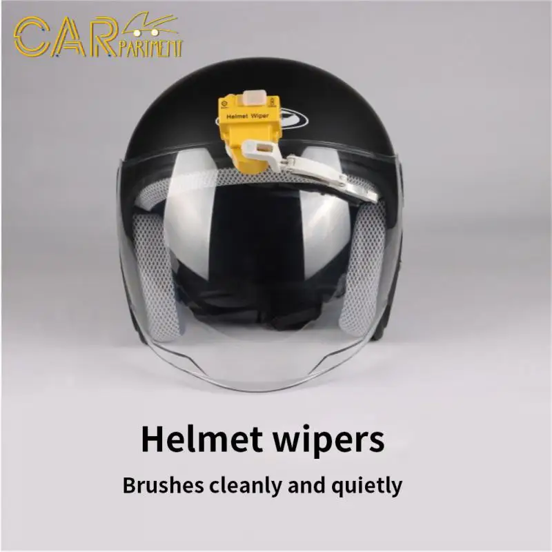 

Adjustment Motorcycle Helmet Electric Wiper Lightweight Compatible With Most Helmet Motorcycle Helmet Wiper Durable Portable