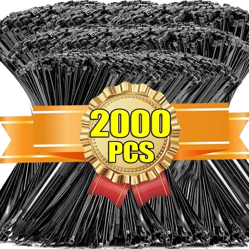 2000/100 шт. оптовая продажа самоблокирующиеся нейлоновые кабельные стяжки