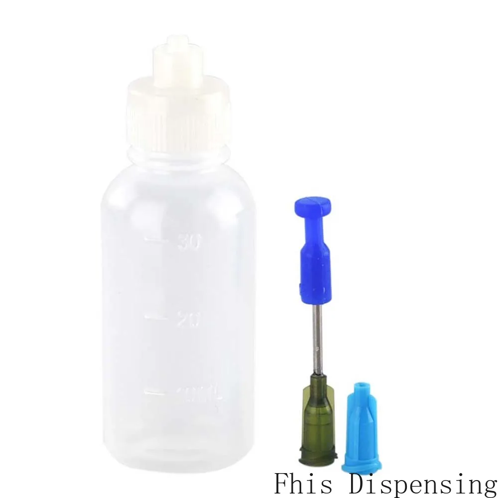 Needle Tip Plastic Applicator Squeeze 1oz Stainless Steel Blunt Tip 14g