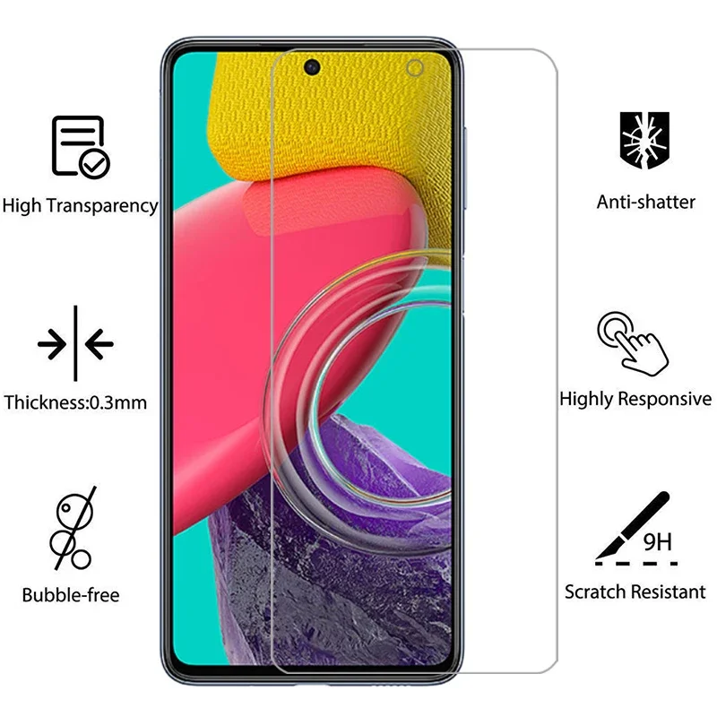Чехол из закаленного стекла для samsung m53 чехол galaxy m 53 53m n53 телефона galaxi samsungm53 galaxym53