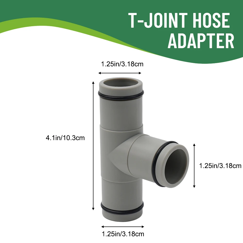 

2pcs Pool Hose Adapter 1.25in T Type For Intex For Coleman Pool Spas Hot Tubs Swimming Pool Pump Replace Hose Extension Adapter