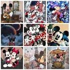 Алмазная живопись Disney 5D, мультяшный Микки Маус и Уолт Диснея, вышивка крестиком, мозаика ручной работы, полное украшение для дома
