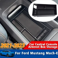 car center console armrest storage box for ford mustang mach e mach e 2021 2022 2023 stowing tidying interior accessories