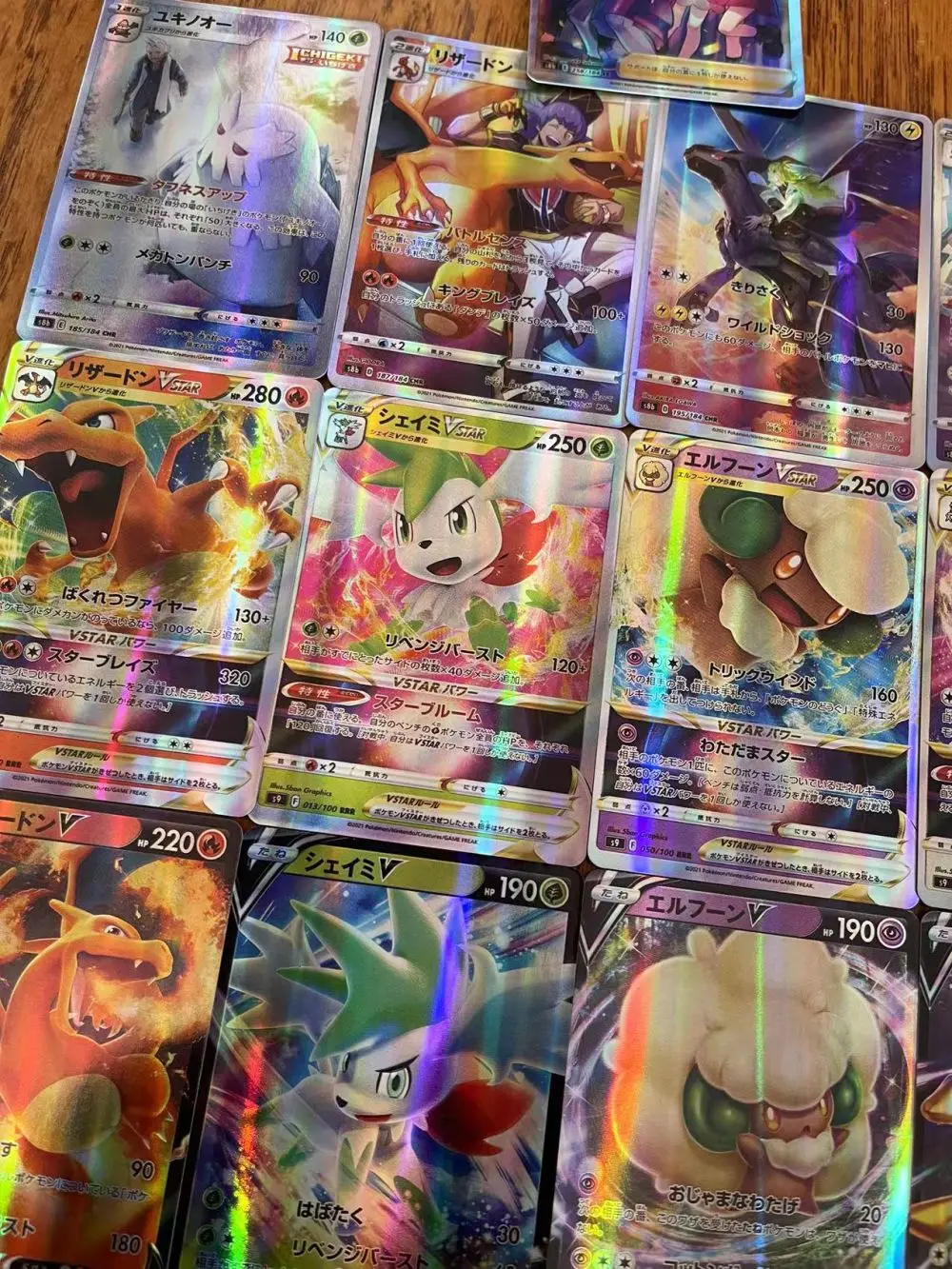 Новые карты Pokemon в японской версии Vstar Vmax GX Mega Charizard Pikachu голографическая
