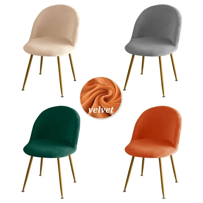 Cover Round Bottom Stool Accent Low Back Dinning Chair Slipcover High Elastic Small Seat Cover Home