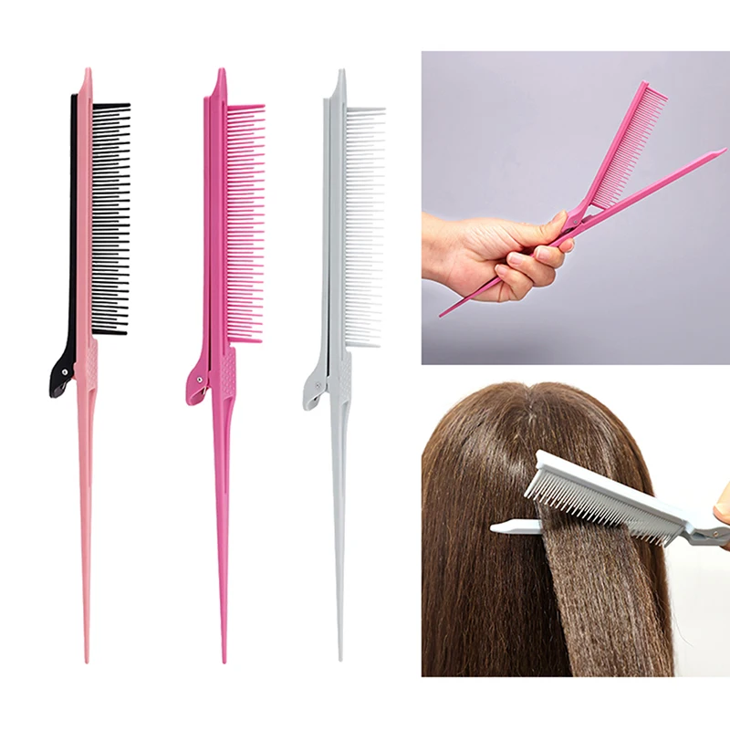 Brush Styling Comb Tool Weave With Hair Clip