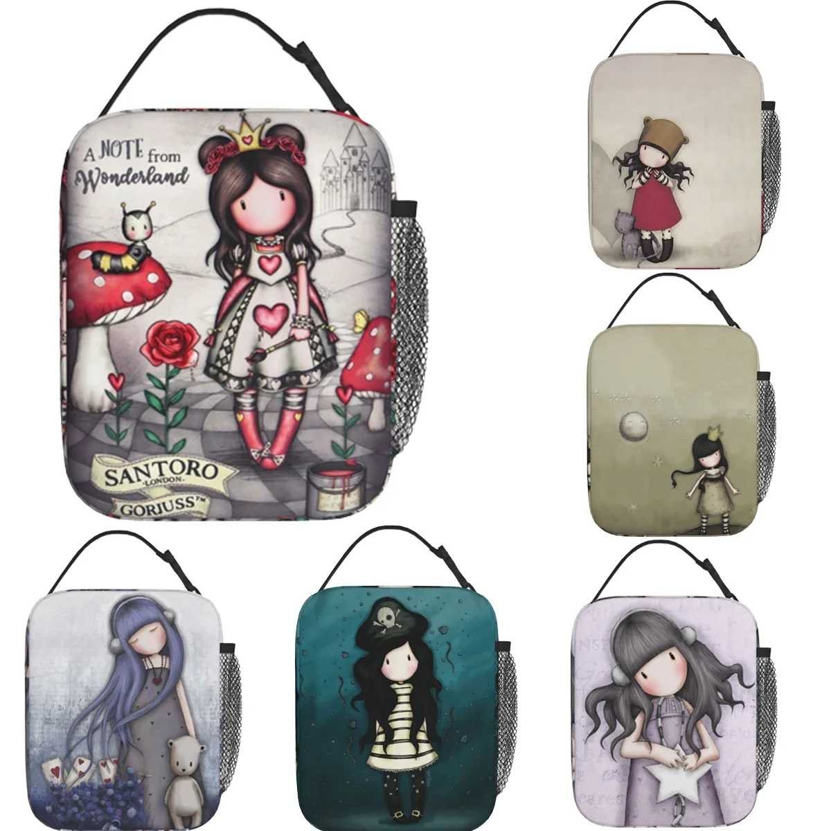 Аксессуары Gorjuss изолированная сумка-тоут для ланча школьный ланч-контейнер