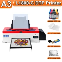 dtf printer a3 for epson l1800 dtf impresora direct transfers heat press film a3 dtf t shirt printing machine for hoodies jeans