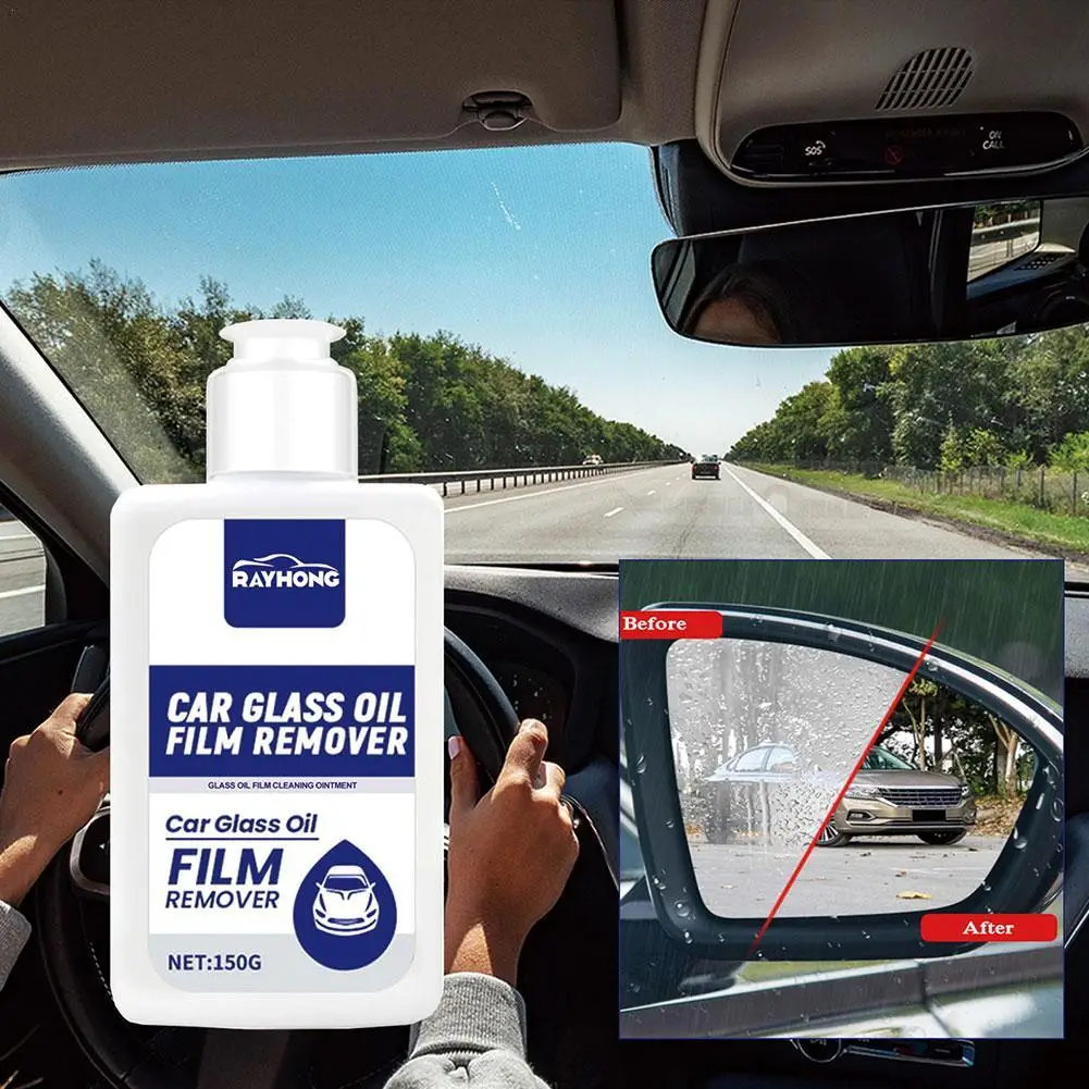 

Car Glass Oil Film Removing Paste Deep Cleaning Polishing Glass Cleaner For Auto Windshield Home Streak-Free Shine Glass Cleaner
