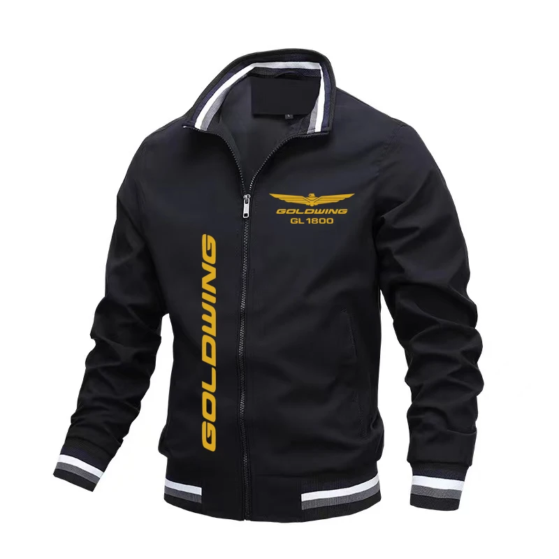 

Осень-зима 2023, мужские куртки Honda Goldwing, куртка с принтом логотипа, женская модная ветровка, мотоциклетная гоночная куртка на заказ