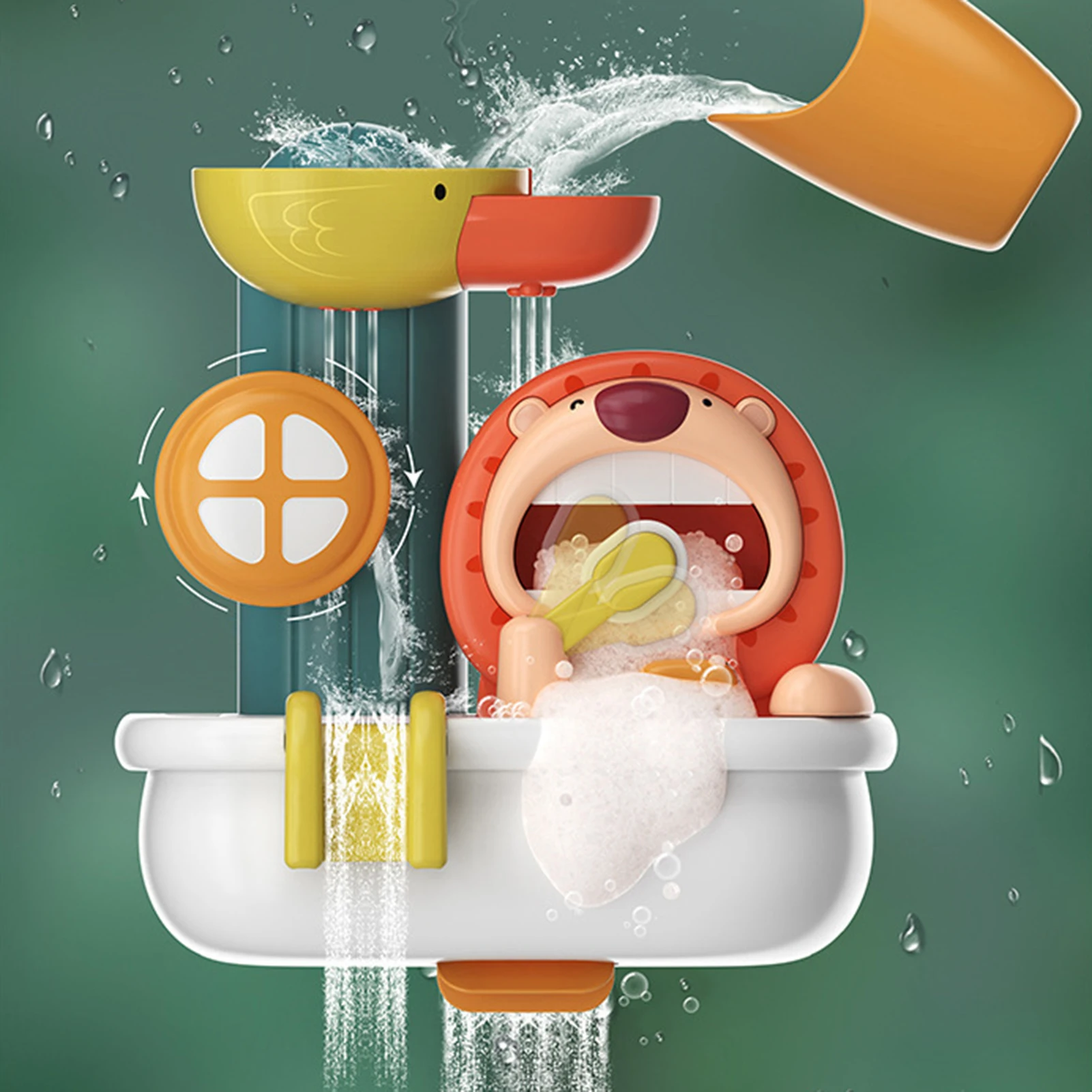

Baby Bath Toys for Kids Lion Bubble Machine Bathtub Soap Machine Automatic Bubble Maker Baby Bathroom Funny Toys for Children