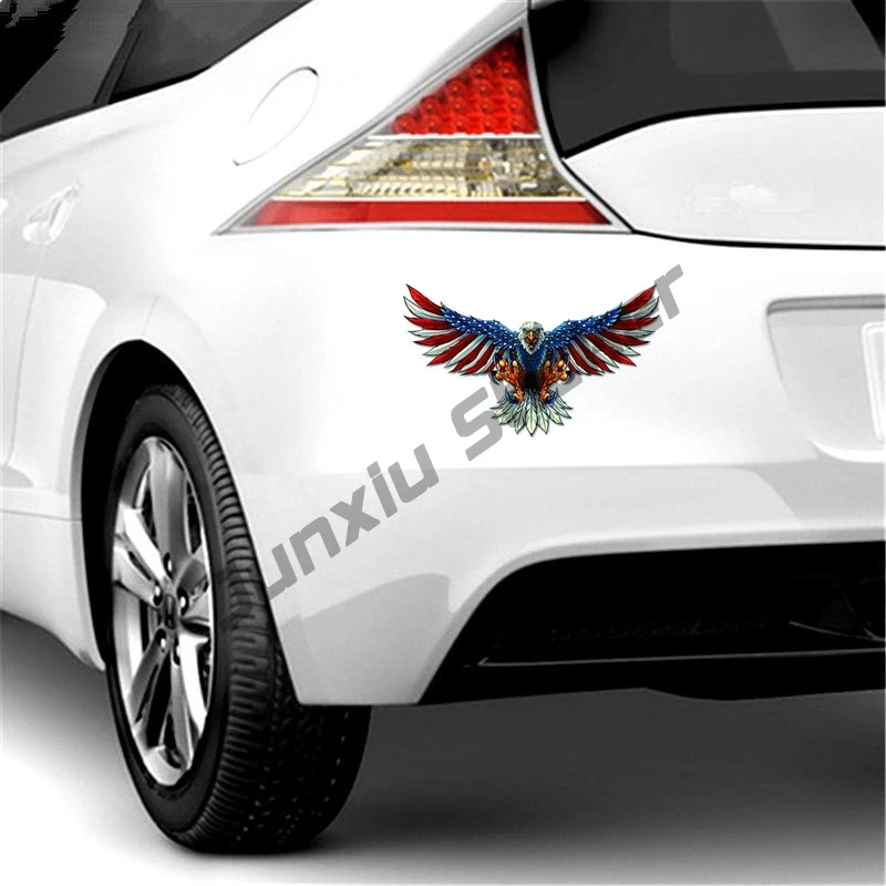 Индивидуальные автомобильные наклейки с американским флагом лысой орелом