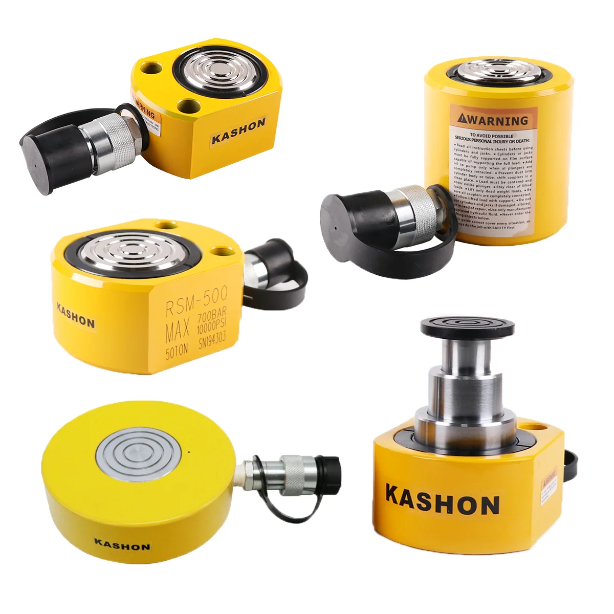 

10000psi / 700bar 5 10 20 25 30 45 50 90 120 150 200 Ton Single Acting Low Height Hydraulic Jack Cylinder Ram Enerpac Equivalent