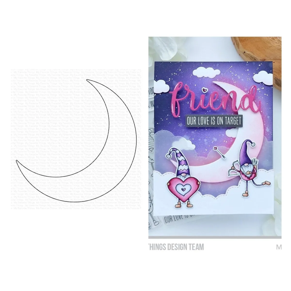 

Arrival 2022 Valentines Over the Moon Metal Cutting Dies Diy Craft Paper Greeting Card Scrapbooking Decoration Embossing Molds