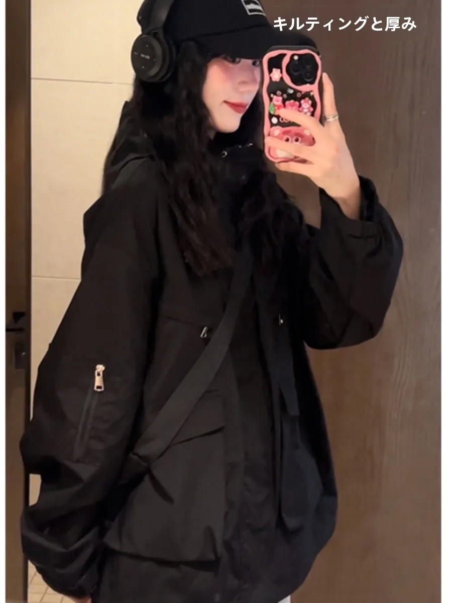 Американская винтажная куртка-карго с капюшоном на хлопковой подкладке Верхняя