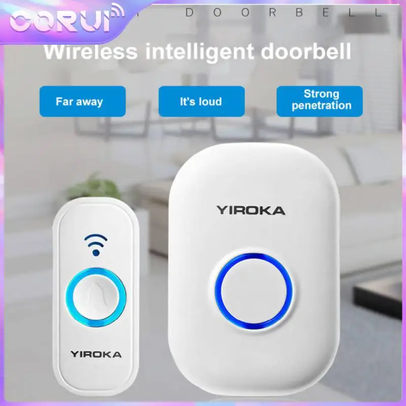 

Corui Wireless Doorbell US/EU Plug Smart Remote Control Electronic Call Doorbell Four-level Volume Adjustment Multiple Music