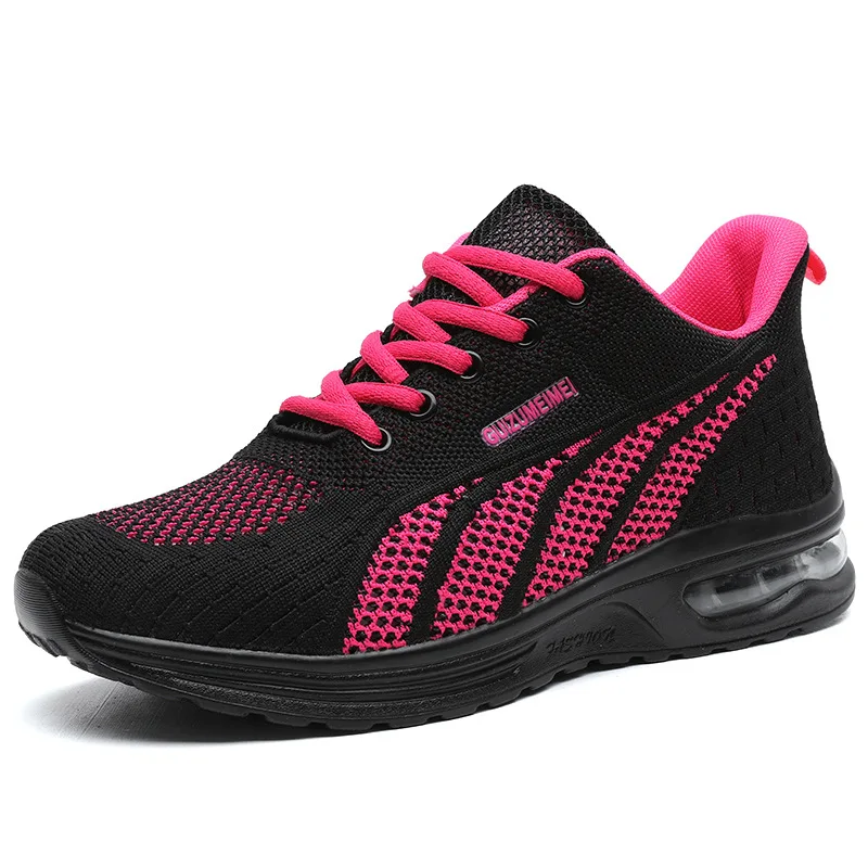 

Hollow Running Shoes Ladies Breathable Sneakers Light Mesh Air Cushion Women's Sports Shoes Outdoor Lace Up Training Shoes