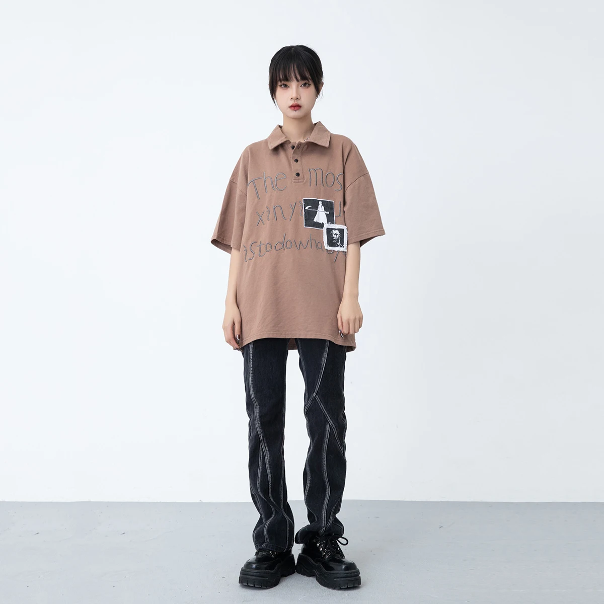 Four Seasons Men's Jeans High Street Straight Pants Retro Loose Pants Y2k Men's Pants Fashion Men's Fashion Men's INS Hot Sale