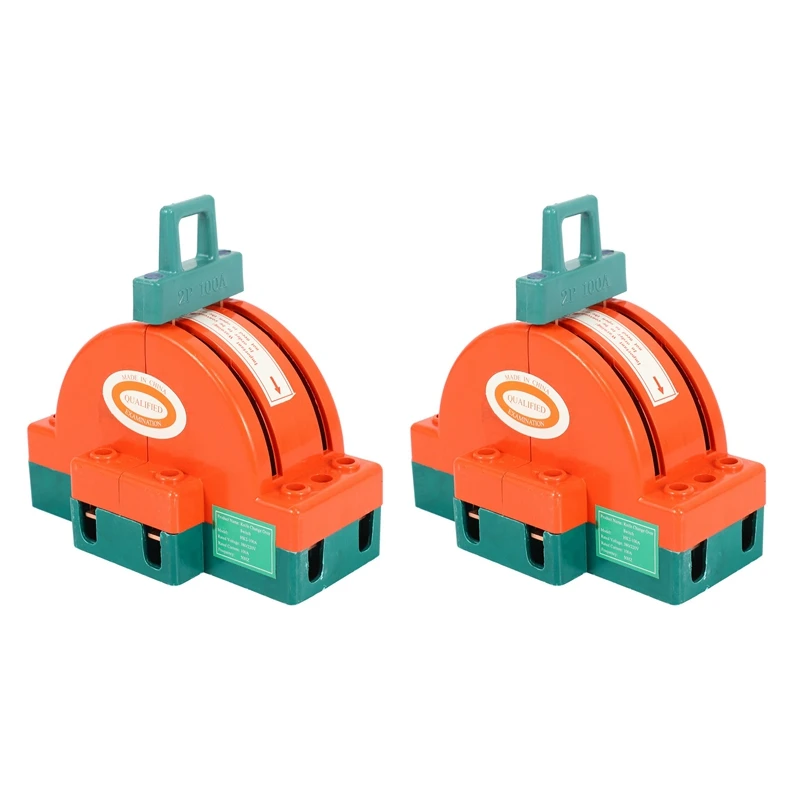 

2X 100A Two Pole Disconnect Double Throw Switch For Circuit Breaker Backup Generator