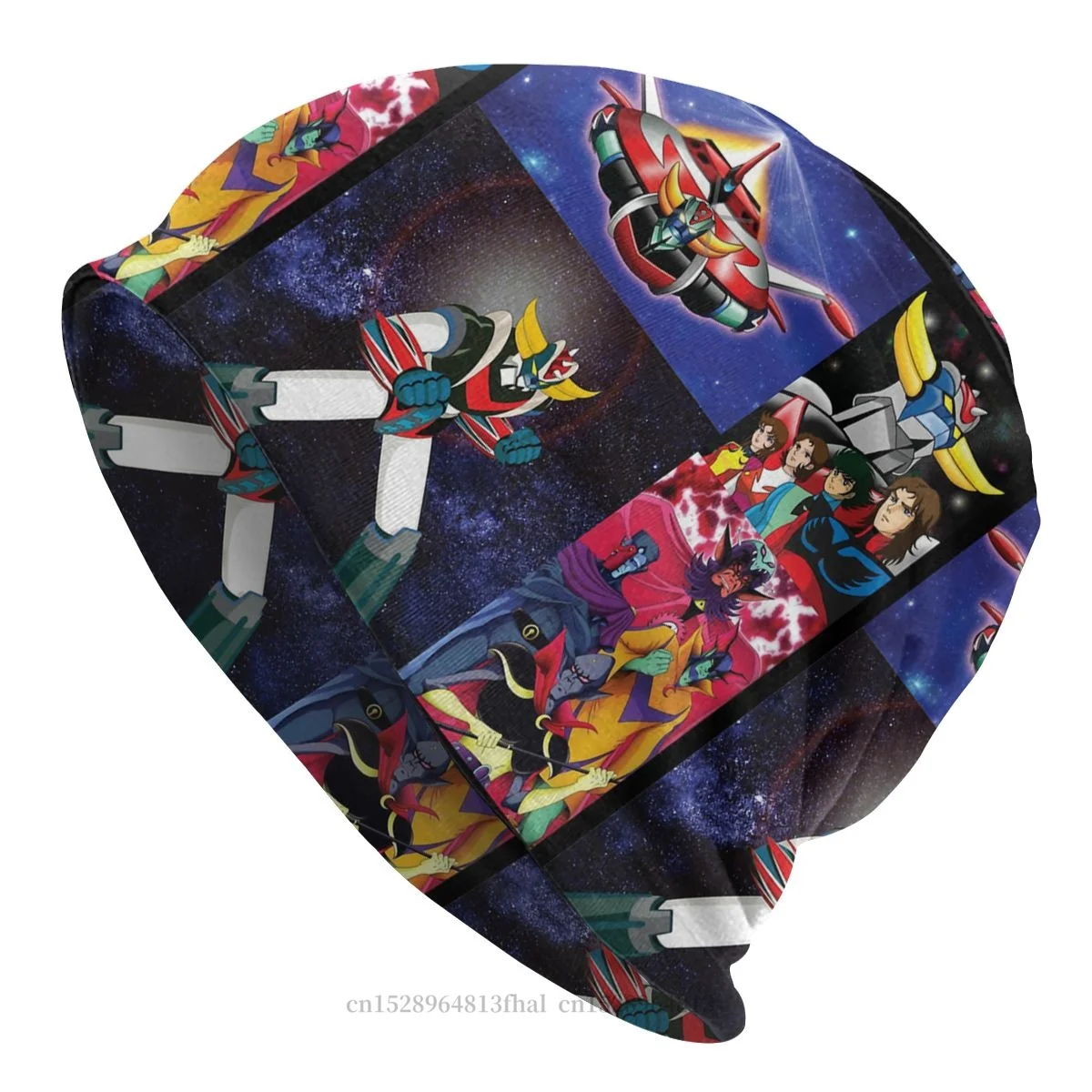 

Bonnet Hats Grendizer Japanese Animation Men Women's Goldorak Winter Warm Cap Hip Hop Skullies Beanies Caps