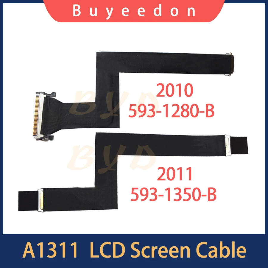 

New LCD LED LVDS Screen Display Video Flex Cable For Apple iMac 21.5" A1311 2010 2011 Year 593-1280 593-1350