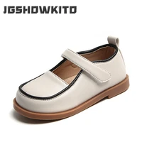 childrens leather shoes 2022 spring new new soft girls versatile solid color simple kids fashion boys casual uniform shoes pu