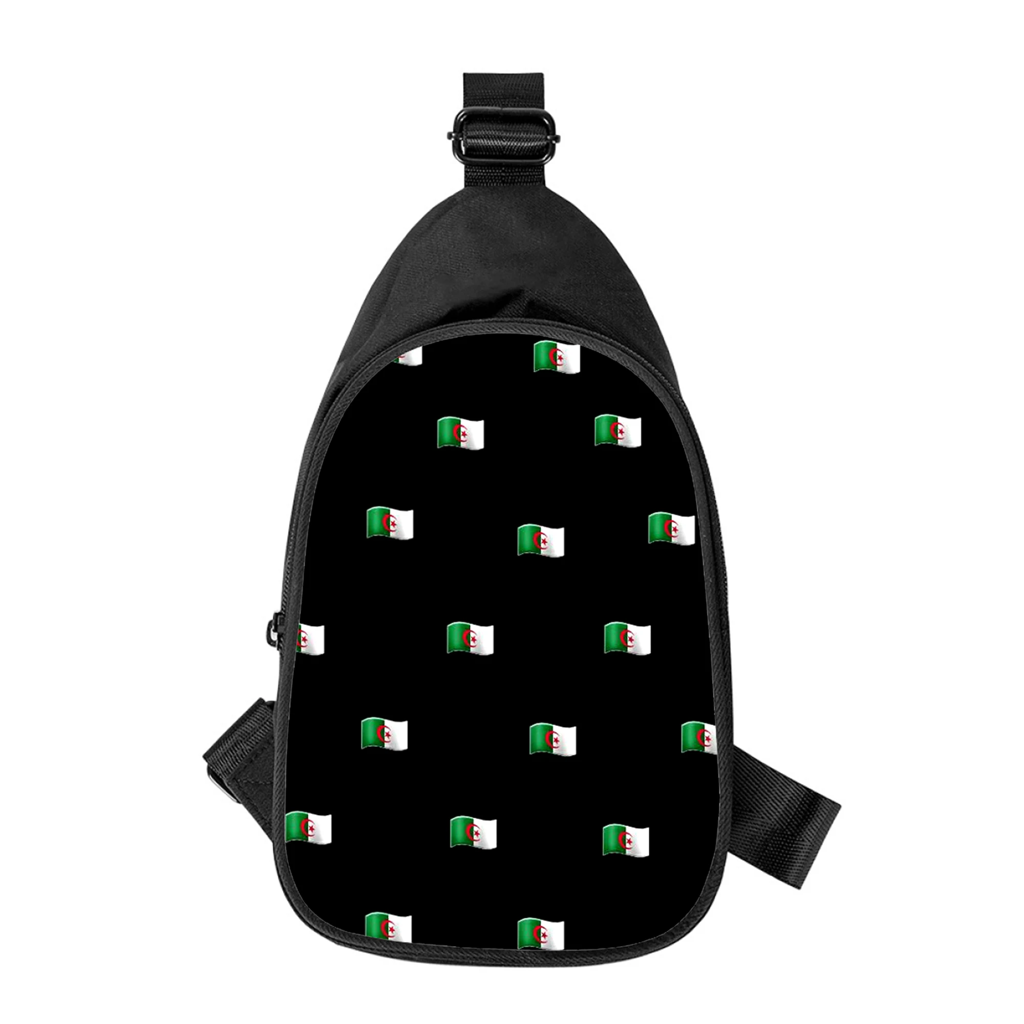 Algeria Flag 3D Print New Men Cross Chest Bag Diagonally Women Shoulder Bag Husband School Waist Pack Male chest pack