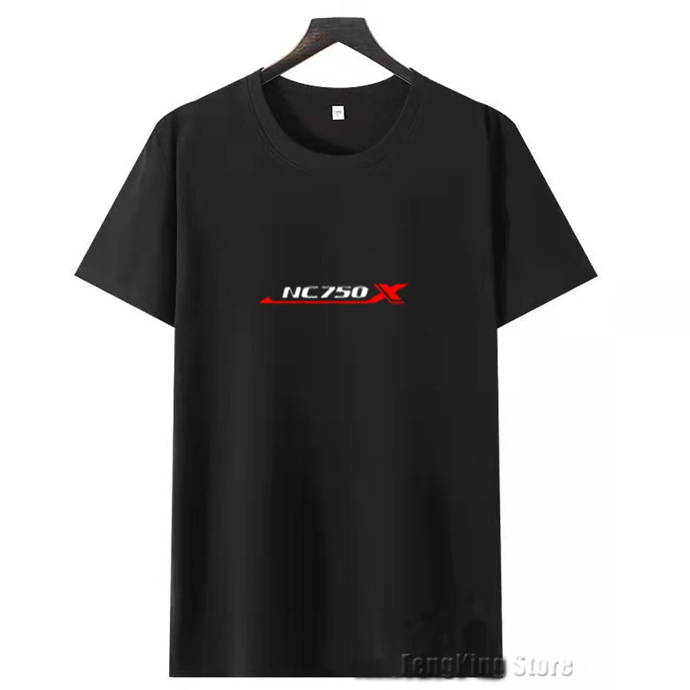 

For HONDA NC750X NC 750X New Combed Cotton Short Sleeve T-shirt Men's Round Neck Printed Logo T-shirt