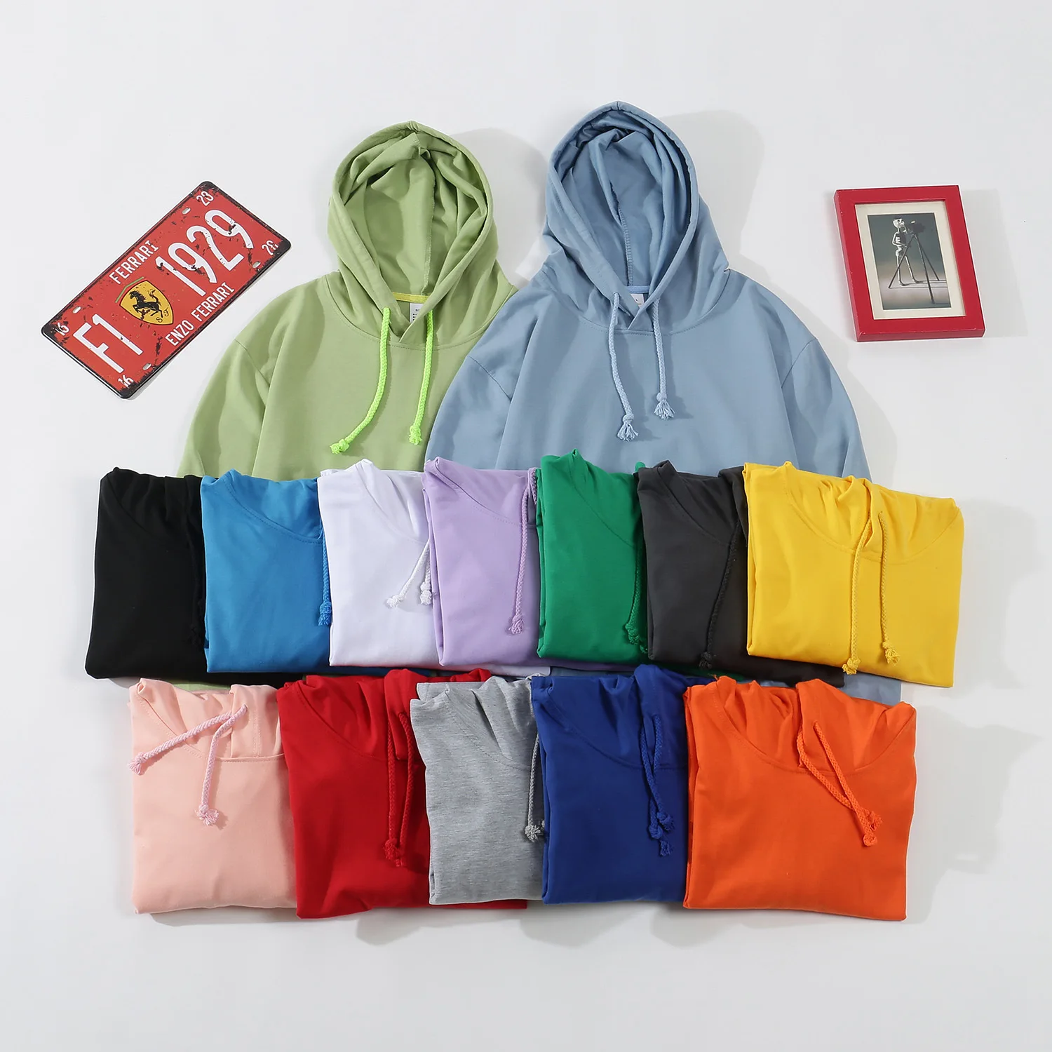 Gothic Skeleton Punk Streetwear Men's Ladies Fall Winter Hooded Sweatshirt Casual 90's Vintage Print Long Sleeve Y2k Loose Top