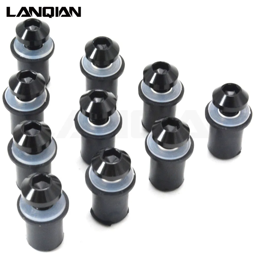 

10 шт. комплект крепежных болтов для ветрового стекла мотоцикла honda cbr 1000 rr 2006 2007 Yamaha MT09 r1 r25 R6 R3 MT07