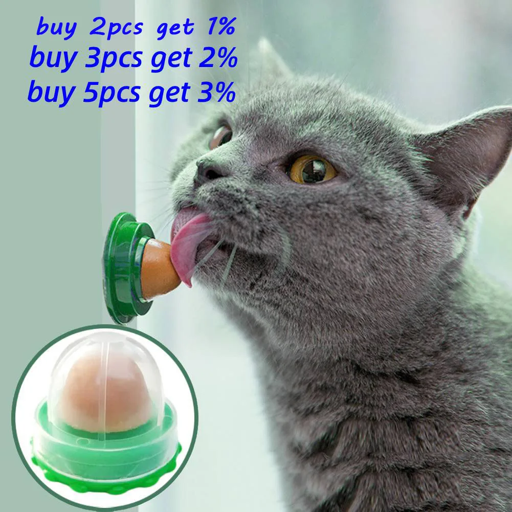

Healthy Nutrition Pet Snacks Cat Sugar Candy Licking Energy Ball Toy Gel Solid Cat Treats Natural Catnip Sucker For Cat Supply
