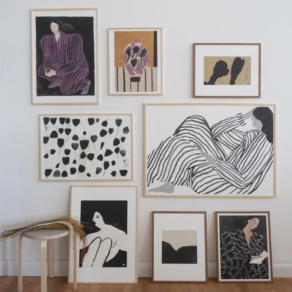 Скандинавская Европейская Минималистичная абстрактная Геометрическая линия