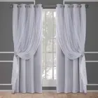 Затемняющие шторы розовые, для принцессы, спальни, гостиной, с ушками, серые теплоизоляционные, белые прозрачные Занавески для окон