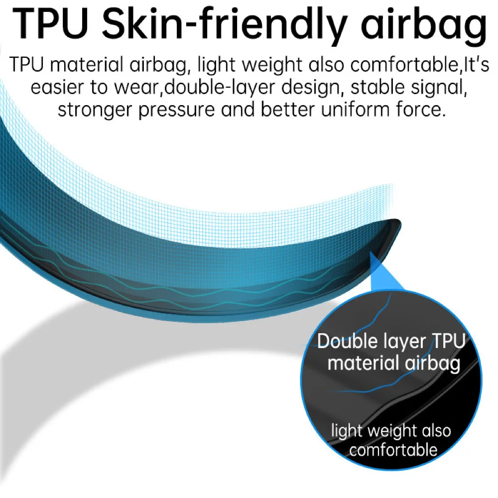 Мужской воздушный насос кровяное давление ЭКГ PPG температура кислород монитор