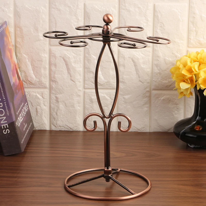 

Wine Glass Rack Countertop Wine Glass Holder Elegant Freestanding Stemware Wine Shelf Glass Stand Torage Racracks A1