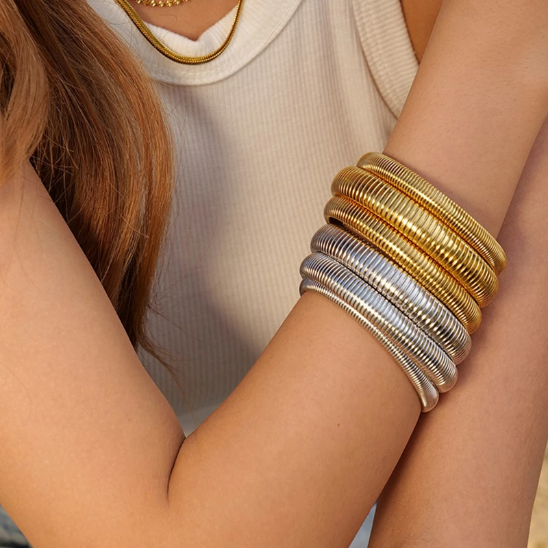 Современные ювелирные изделия роскошные темпераментные металлические браслеты