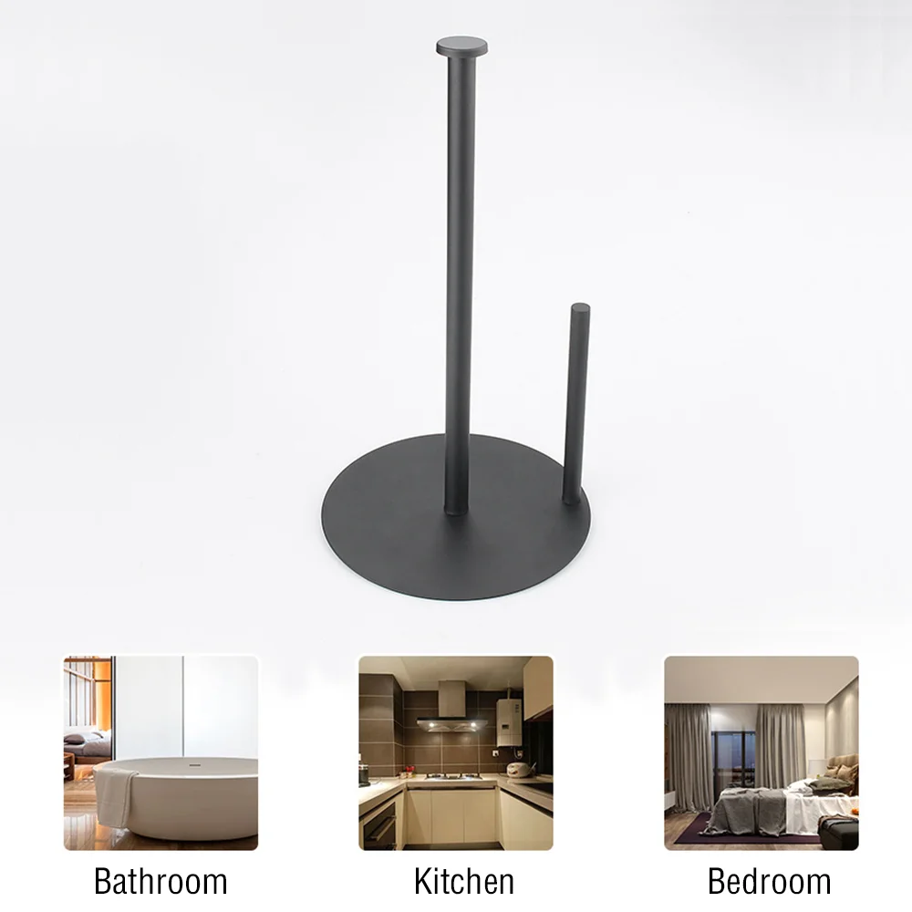 Holder Black Kitchen Roll Holder Kitchen One-handed Operatio