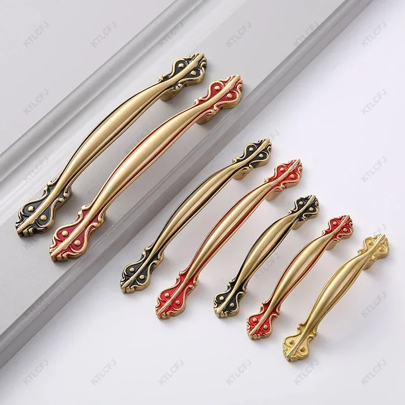 Европейский стиль Чистый медный выдвижной шкаф планшетофон и простой ящик шкафа