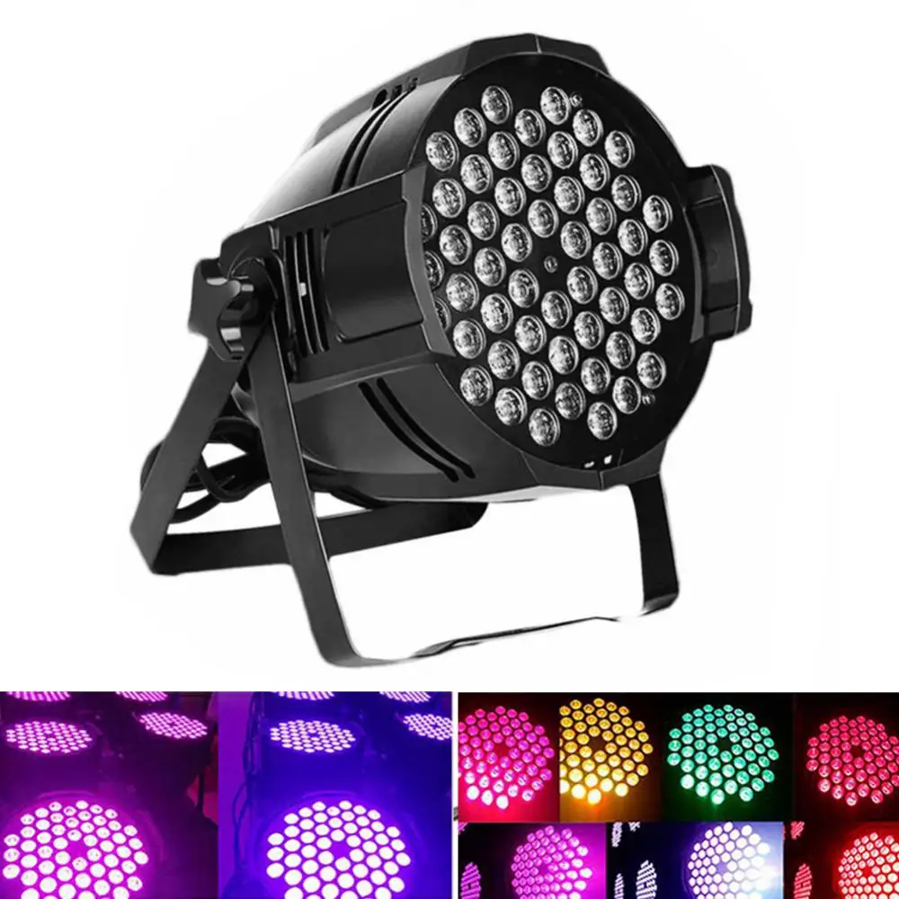 

180W AC 120-240V Aluminum 54 LED Par Light Disco DJ KTV Party Dance Lamp For Small Paty KTV Stage Lighting