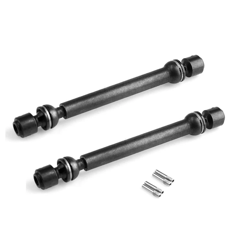 

2PCS 110-138Mm Metal Steel Universal Drive CVD Shaft For RC Crawler Car SCX10 90046 D90 RC Cars Part Accessories