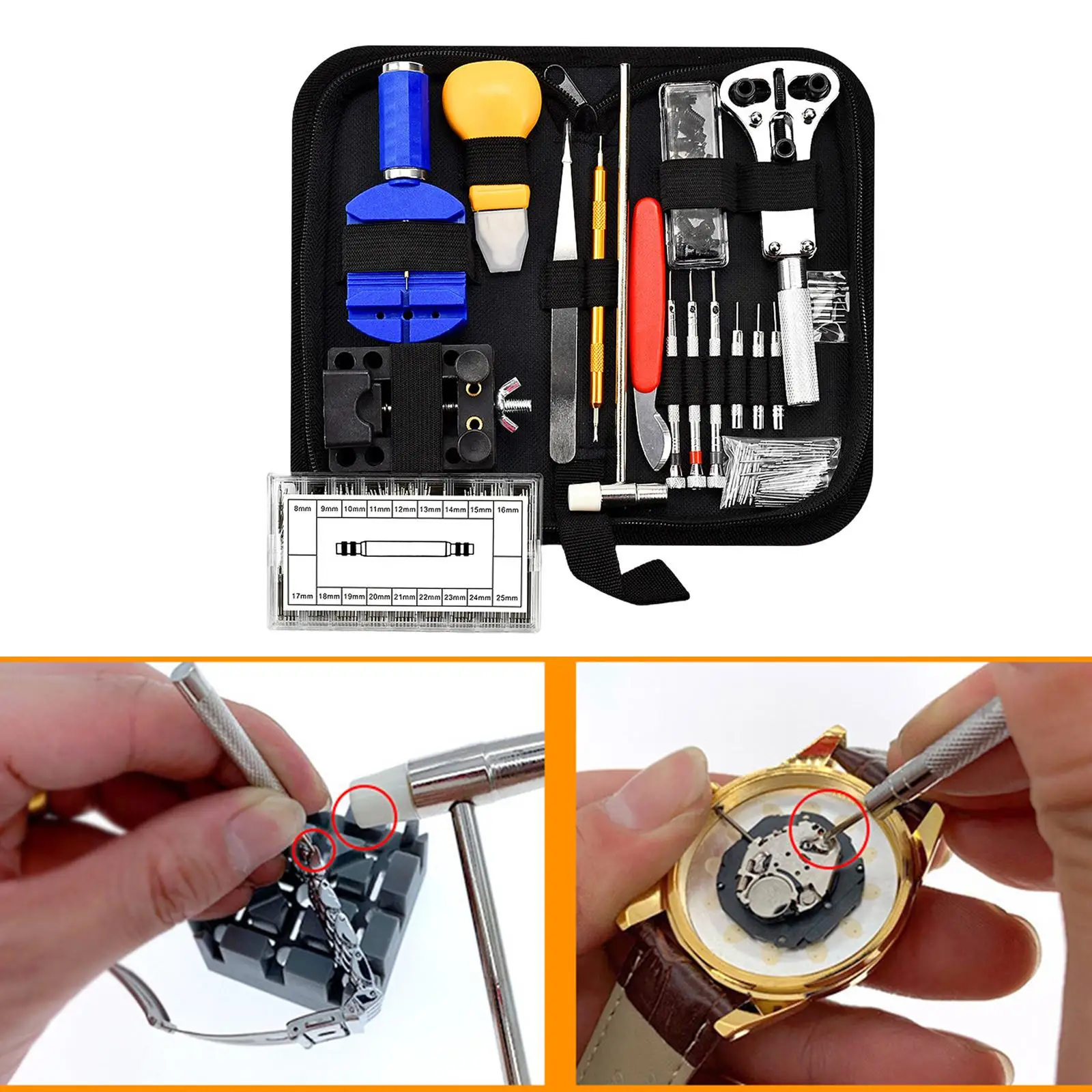 

507 Pcs Watch Repair Tool Watchmaker Strap Spring Pins Watches Tool Set