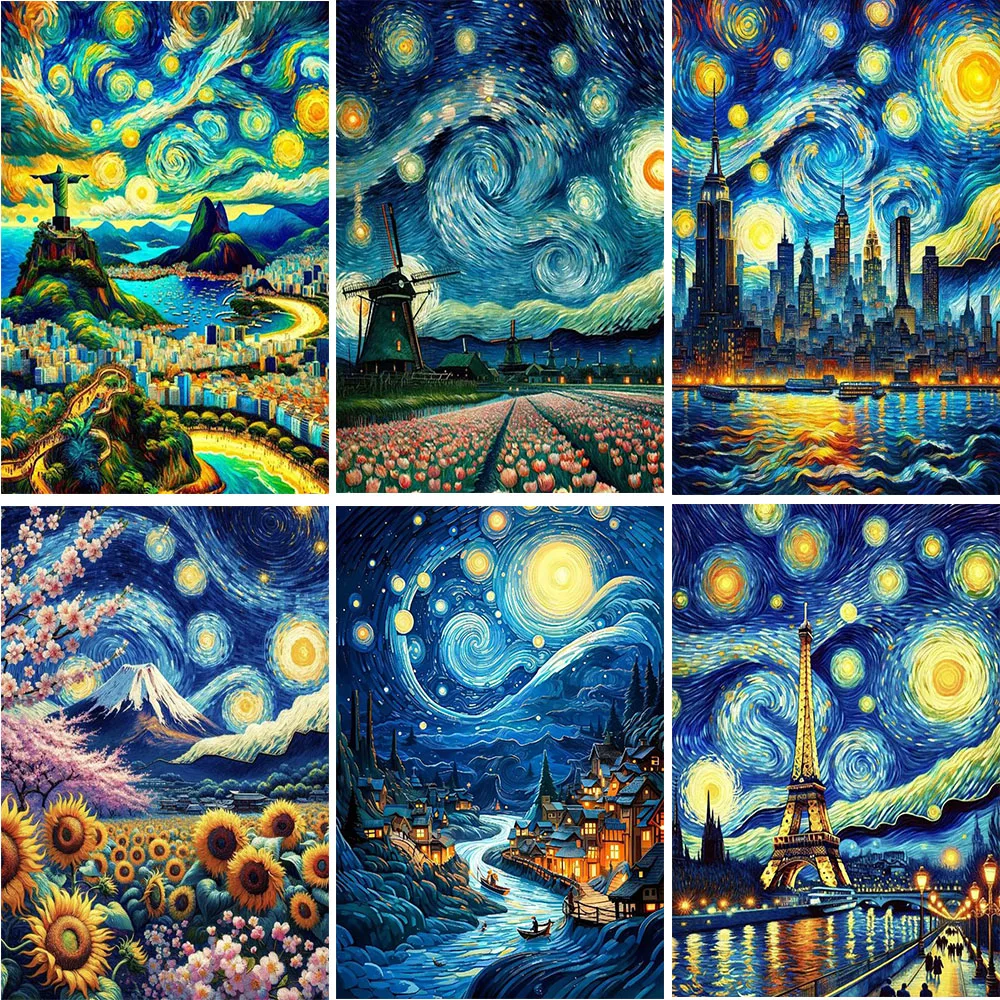 Набор для алмазной живописи 5D с изображением пейзажа