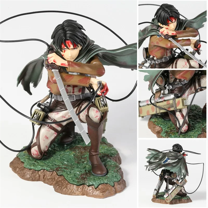 

Атака на титанов, Levi Ackerman, стойкость Ver. Фигурка, коллекционная фигурка, модель игрушки, игрушки